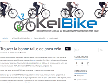 Tablet Screenshot of blog.kelbike.fr